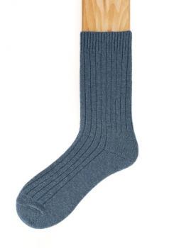 Connemara Merino Woll Socken hellblau